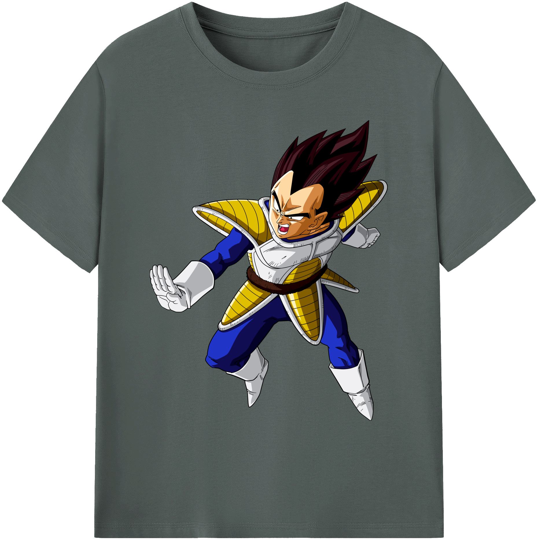 （画像用） ドラゴンボール ベジータ四世（Bejīta Yonsei）DRAGON BALL Vegeta IV 綿100％ メンズ半袖Tシャツ｜肌触りやわらか＆通気性